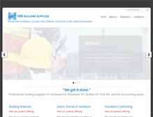 Tablet Screenshot of hbsbuildingsupplies.com